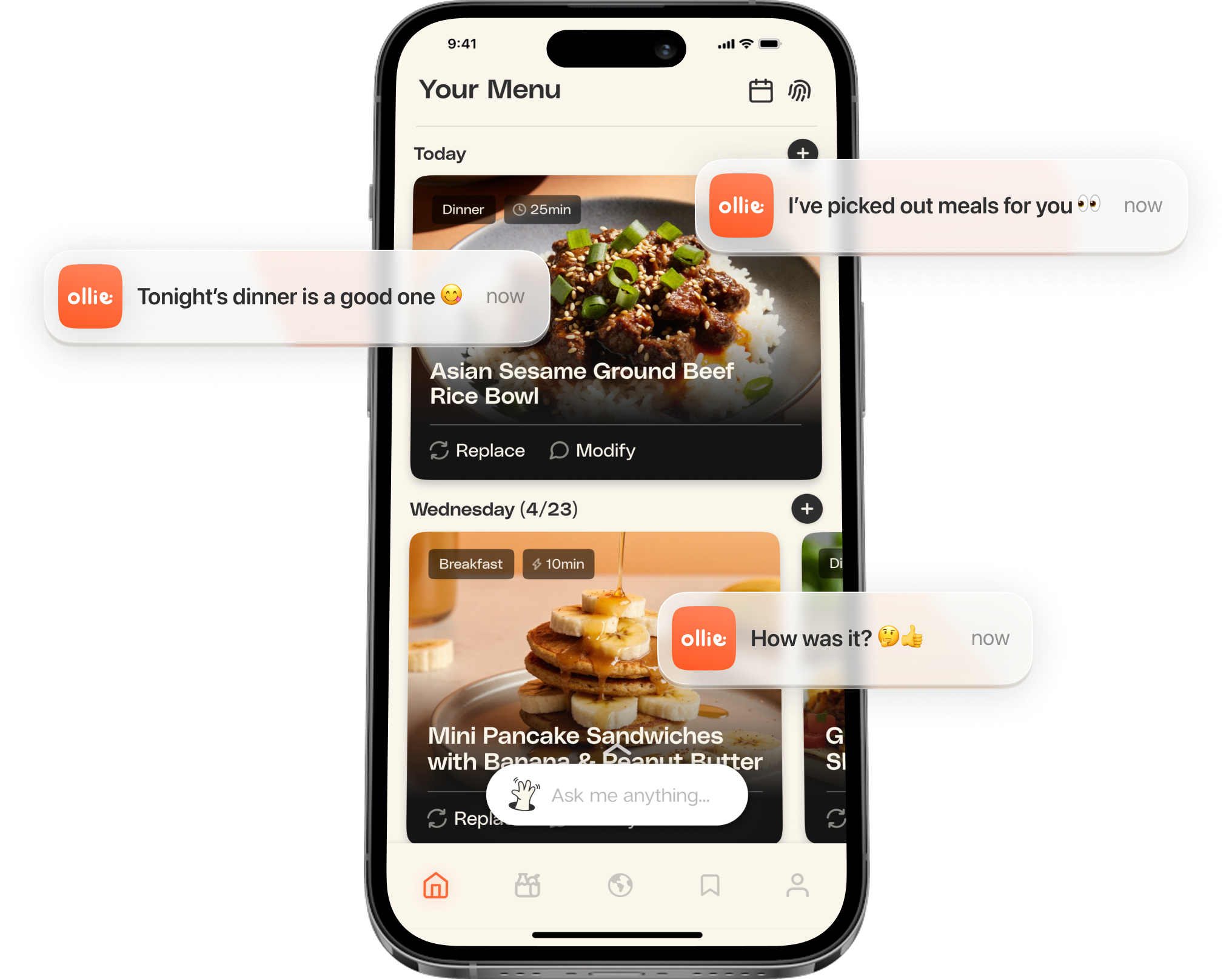 Ollie is your Family AI that automates meals and groceries for you